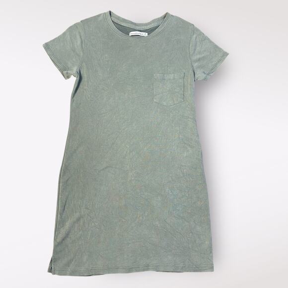 Abercrombie & Fitch Women’s Olive Green Short Sleeve Mini T-Shirt Dress Size‎ SP - Picture 1 of 6